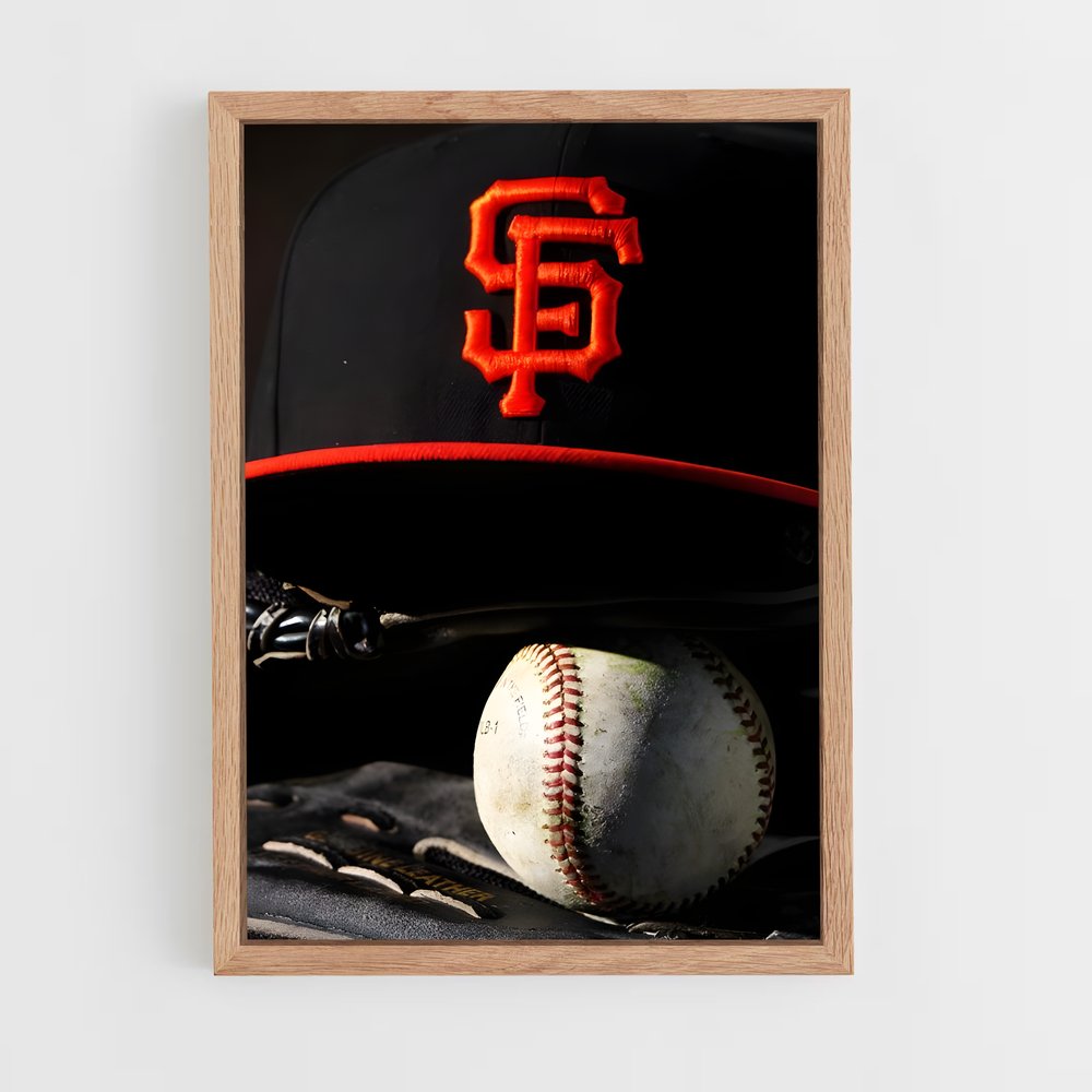 Poster Home Run Giants – affiche Baseball (vue 4)